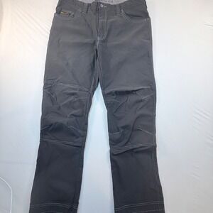 DeWalt Madison Stretch Pants Mens 36 Regular Gray Work Utility DXWW50145